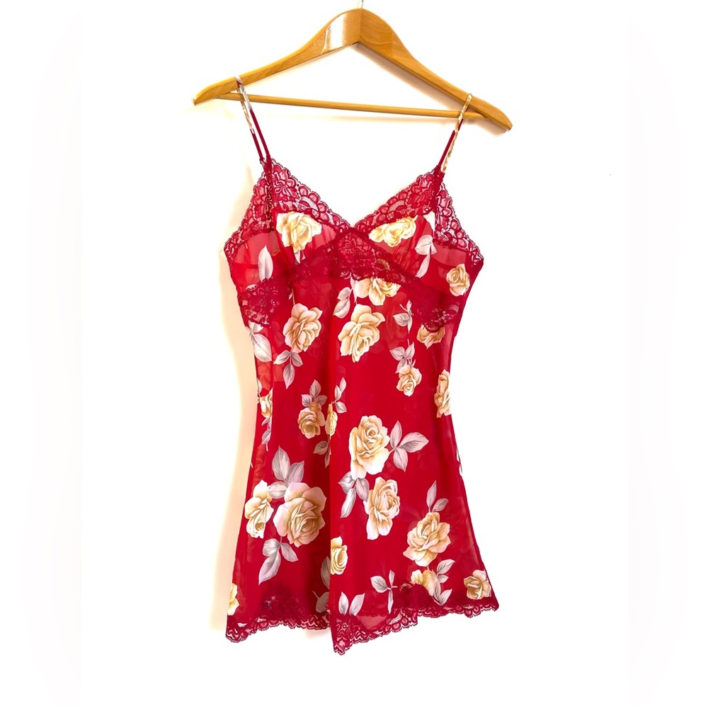 Red Lace Sheer Victorias Secret Lingerie